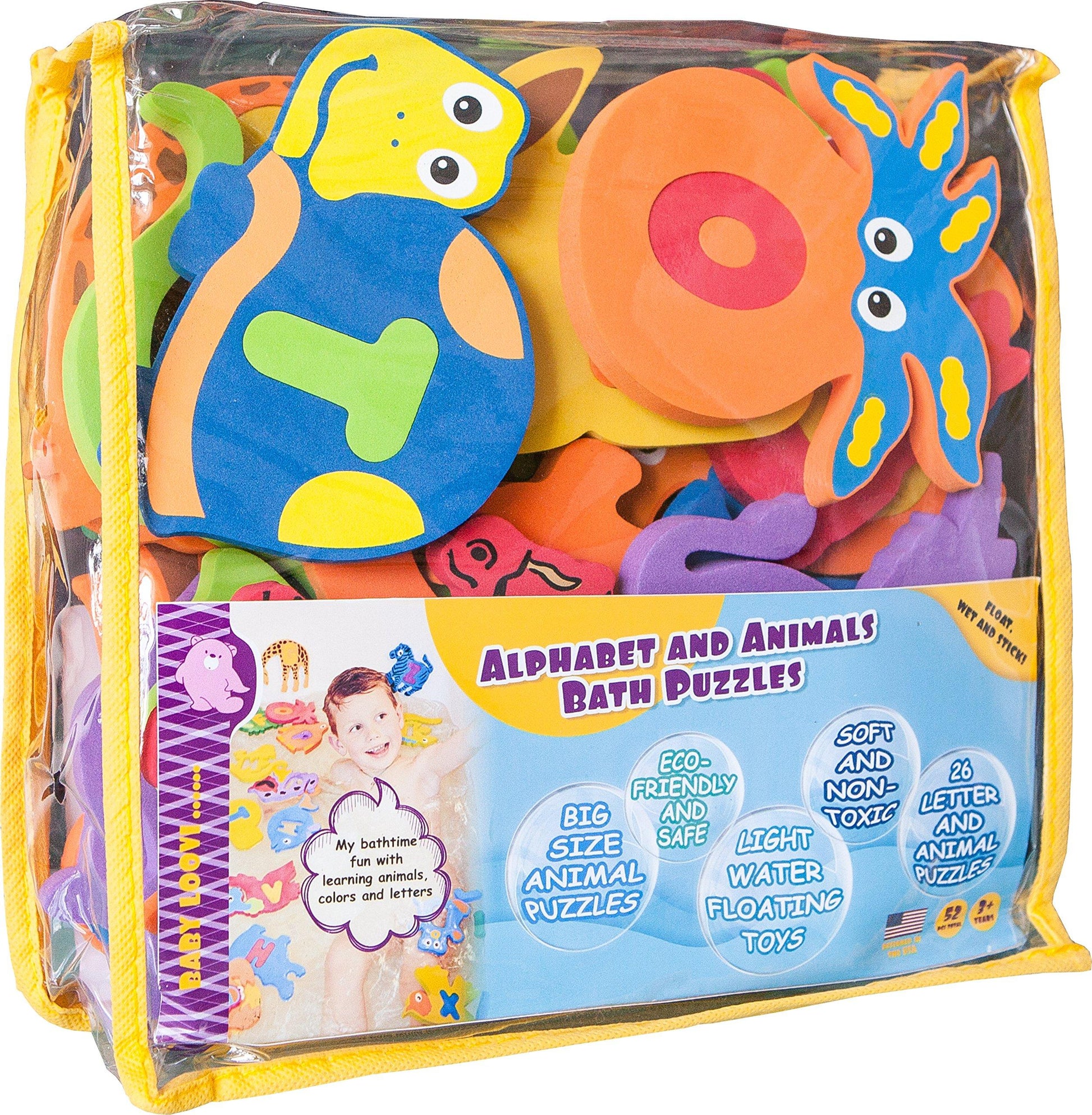 Non-Toxic Foam Bath Letters & Puzzle Set - Little Sprouts & Co. - Bath Time Toys - [product tags]