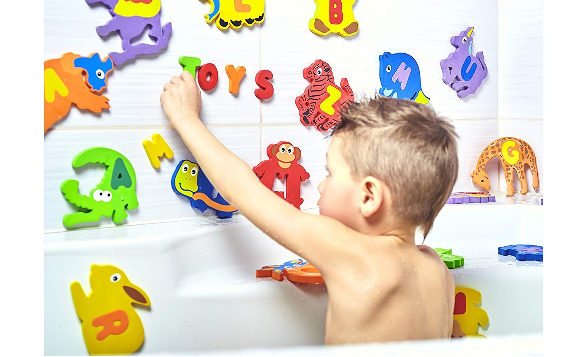 Non-Toxic Foam Bath Letters & Puzzle Set - Little Sprouts & Co. - Bath Time Toys - [product tags]