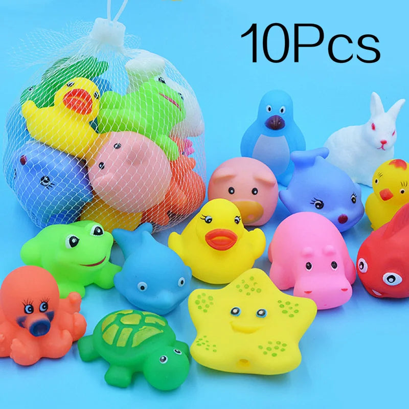 Cute Animal Squeaky Bath Toys for Babies - Little Sprouts & Co. - Bath Time Toys - [product tags]