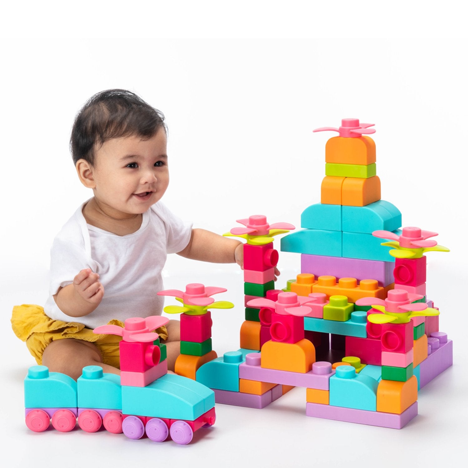 UNiPLAY 80-Piece Plus Soft Building Blocks - Little Sprouts & Co. - Educational Toys - [product tags]