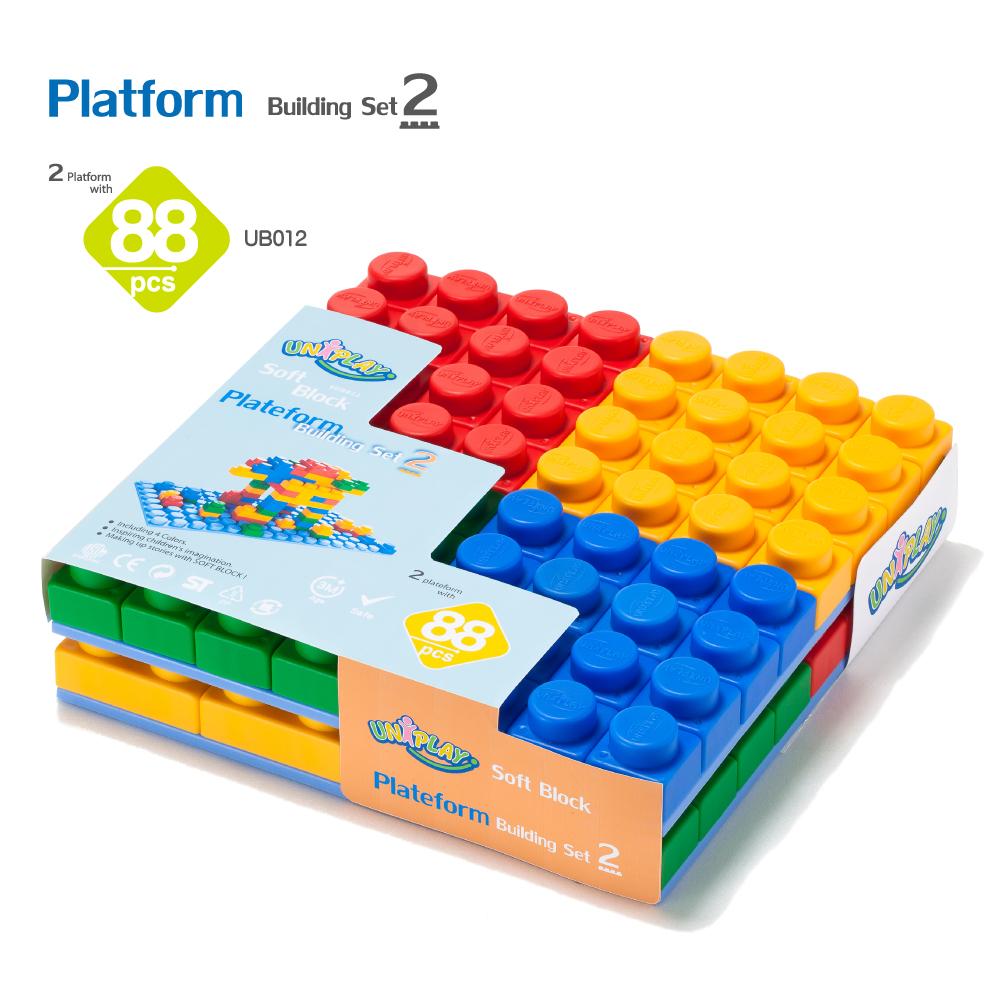 UNiPLAY Platform with 88pcs Soft Building Blocks - Little Sprouts & Co. - Educational Toys - [product tags]