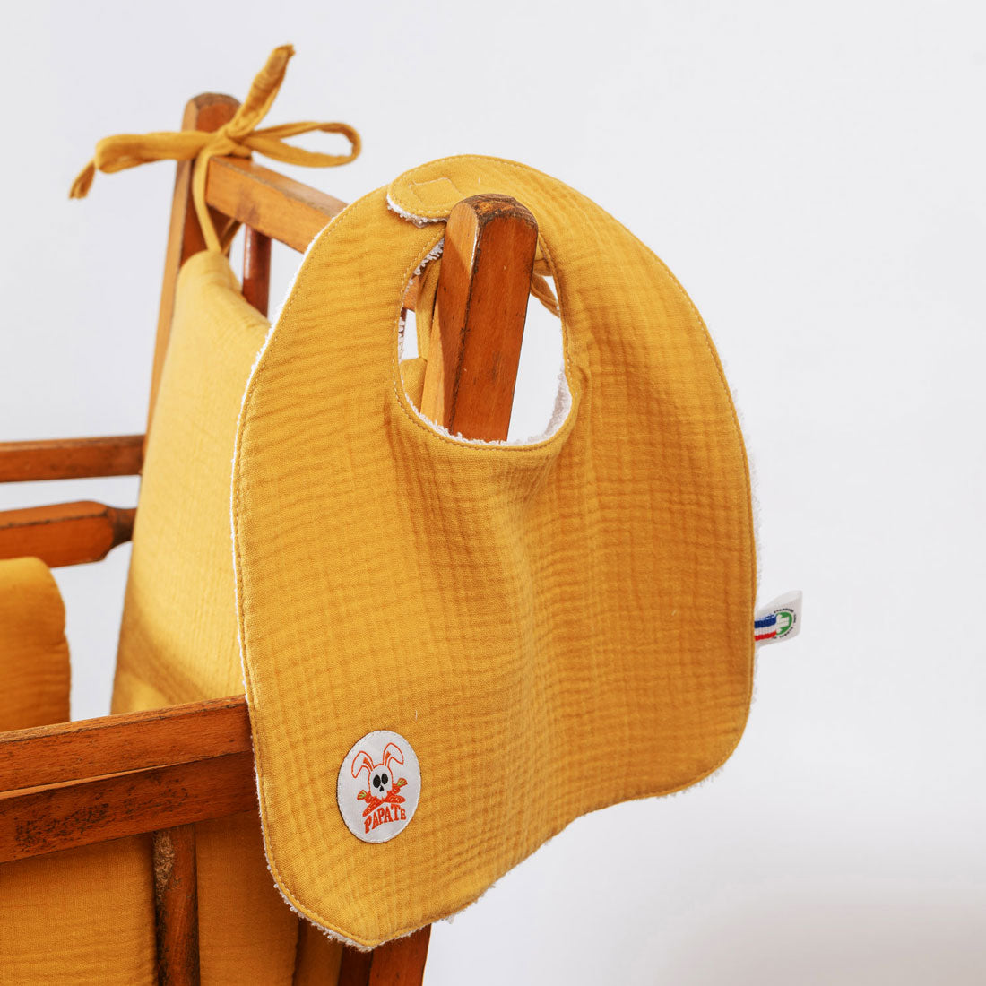 Organic Cotton Bib - Honey - Little Sprouts & Co. - Feeding & Care Essentials - [product tags]