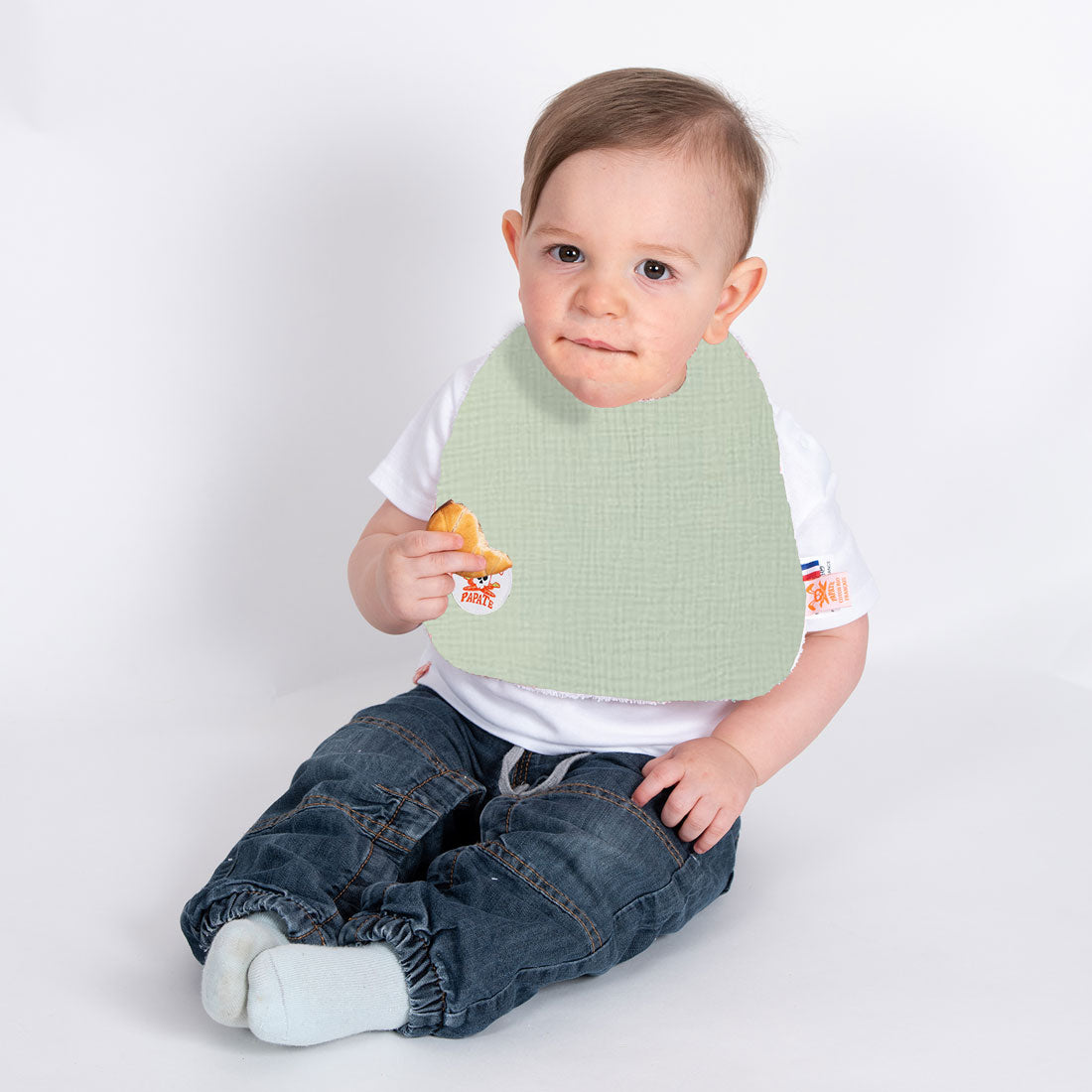 Organic Cotton Bib - Green - Little Sprouts & Co. - Feeding & Care Essentials - [product tags]