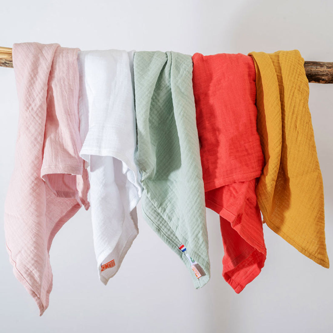 Organic Cotton Swaddles  - Strawberry - Little Sprouts & Co. - Bedding Essentials - [product tags]