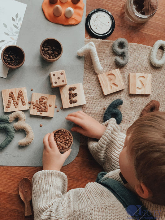 Capital letter tray - Little Sprouts & Co. - Educational Toys - [product tags]