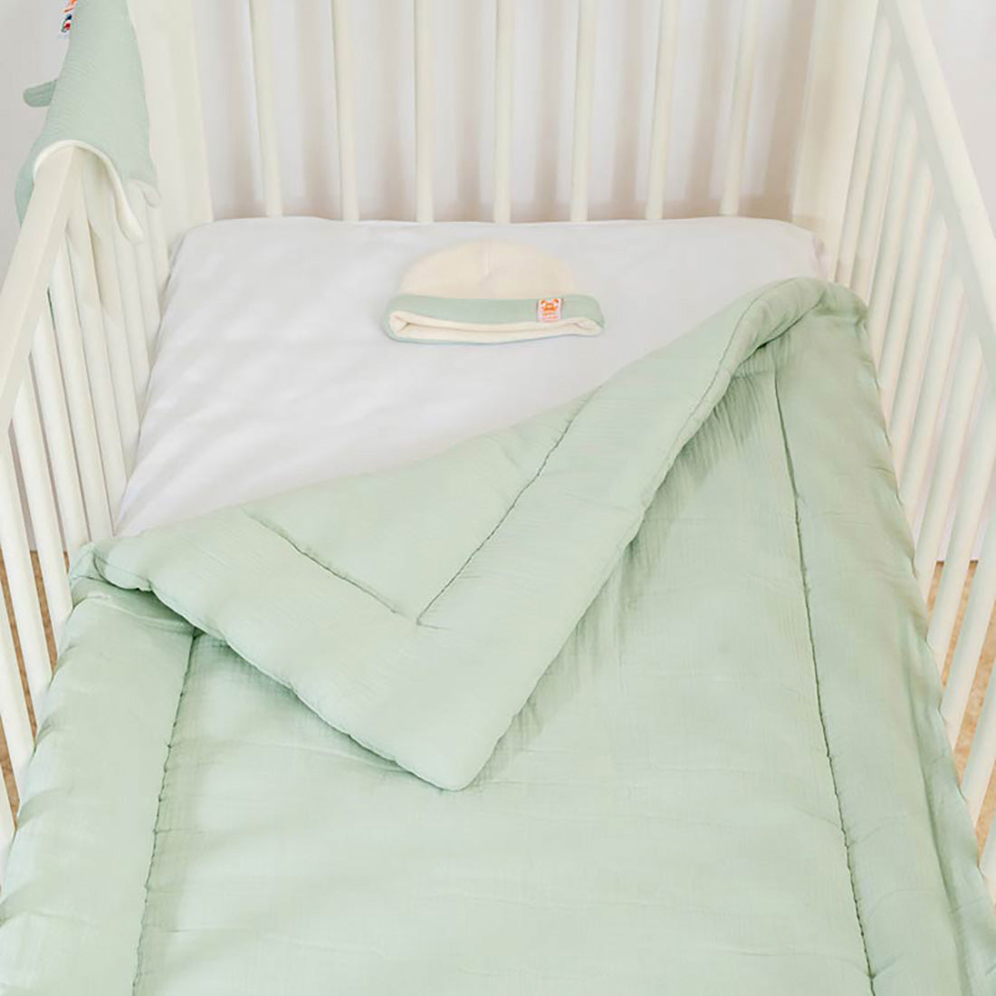 Organic Cotton Quilt - Green - Little Sprouts & Co. - Bedding Essentials - [product tags]