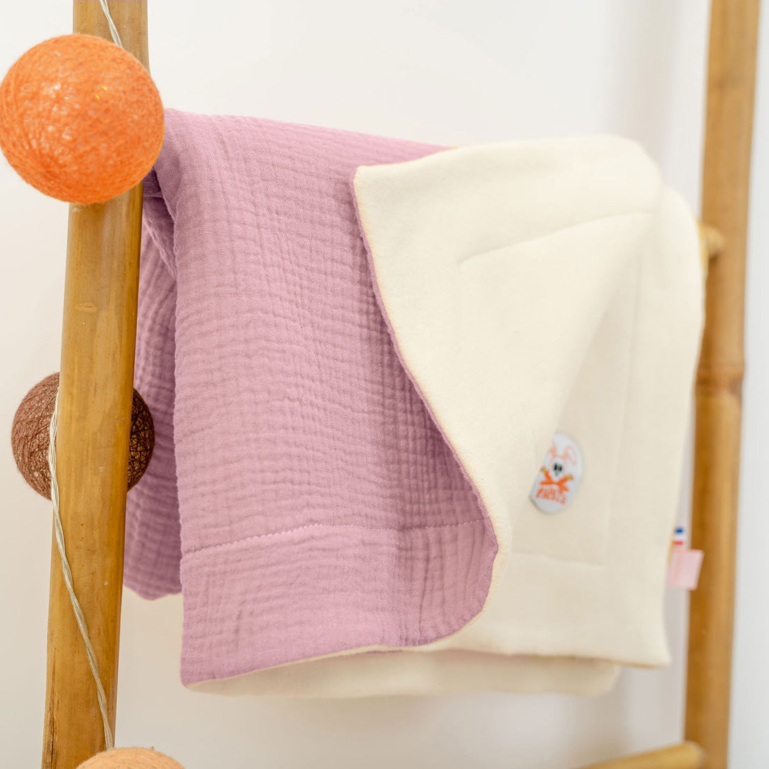 Organic Cotton Fleece Blanket -  Pink - Little Sprouts & Co. - Bedding Essentials - [product tags]