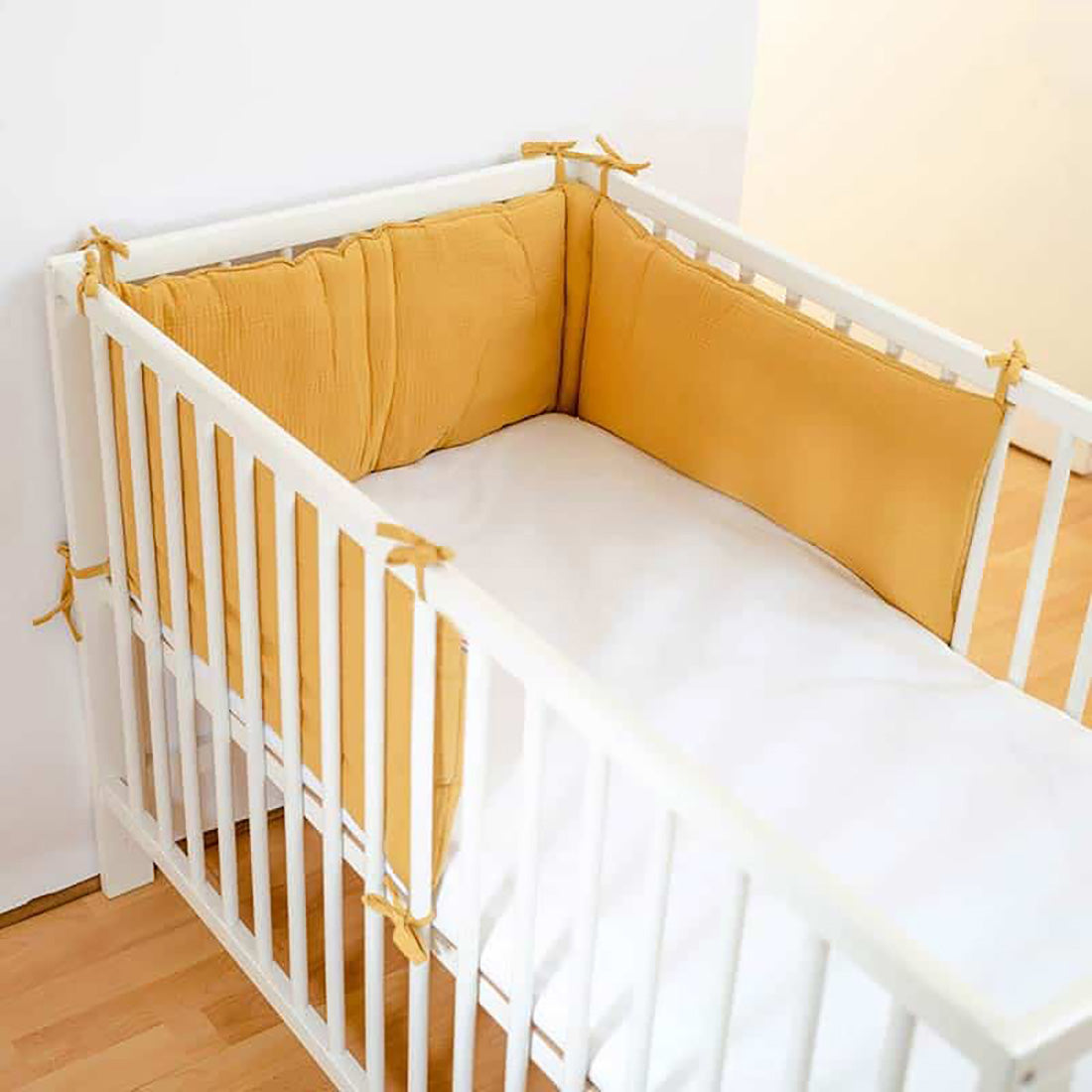 Organic Cotton Cot Bumper - Honey - Little Sprouts & Co. - Bedding Essentials - [product tags]