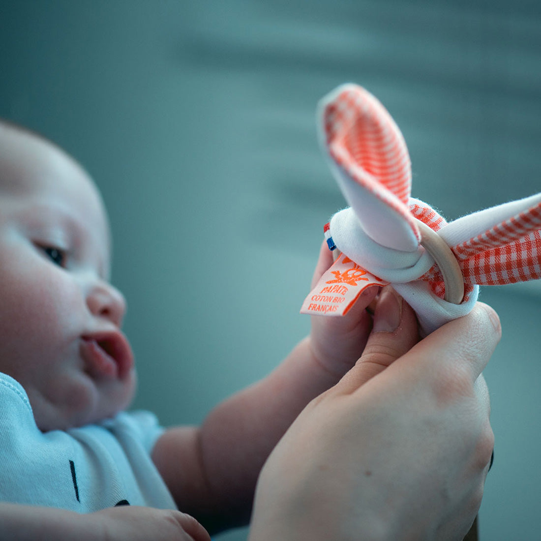 Organic Cotton Teething Ring - Vichy - Little Sprouts & Co. - Teething & Soothing - [product tags]