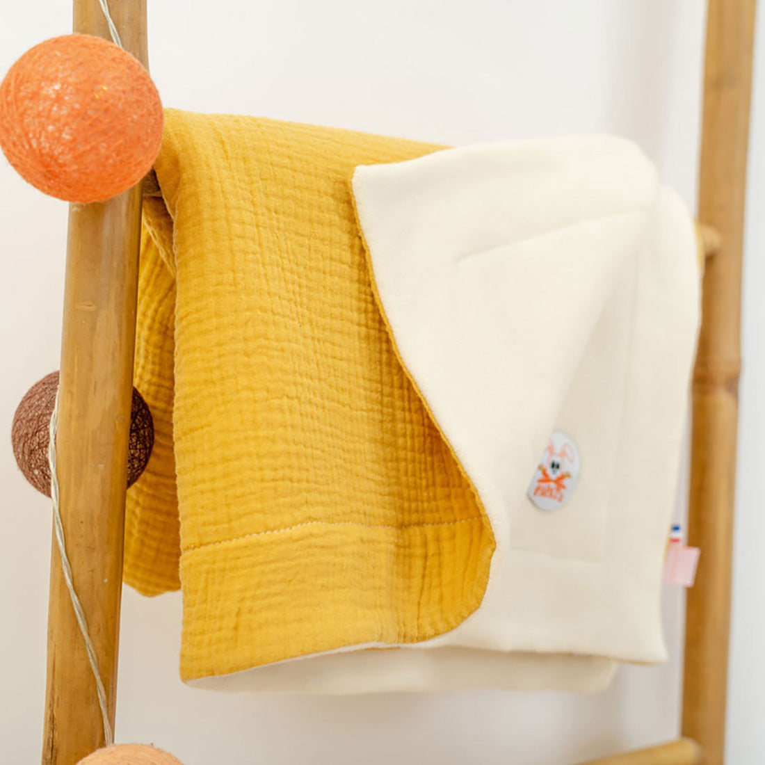 Organic Cotton Fleece Blanket -  Honey - Little Sprouts & Co. - Bedding Essentials - [product tags]