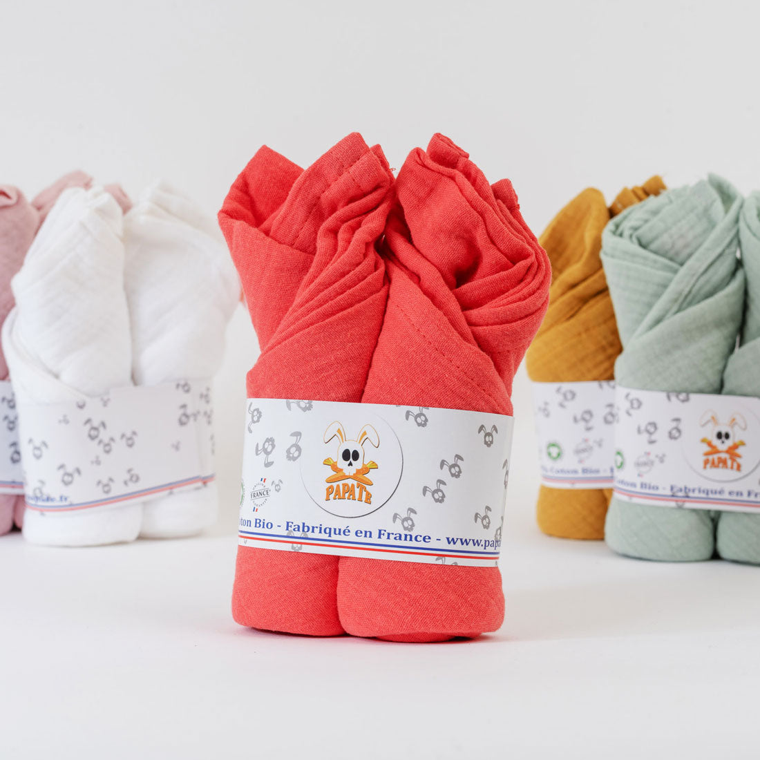 Organic Cotton Swaddles  - Strawberry - Little Sprouts & Co. - Bedding Essentials - [product tags]